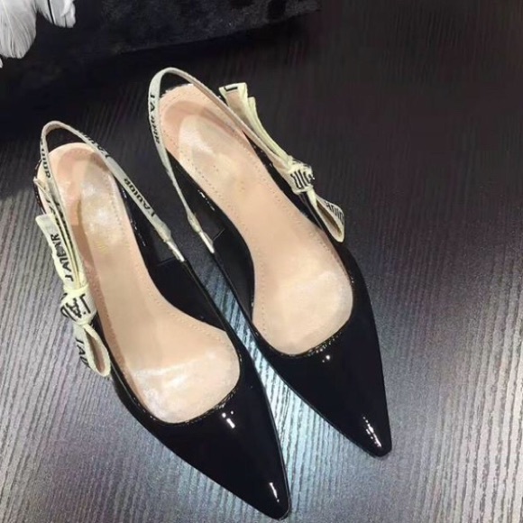 Ladies Black Patent Leather Shoes